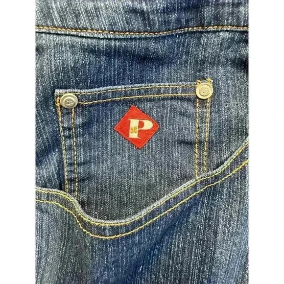 PINQ Women’s Authentic Demin Blue Jean Size 20 With Embroidery’s On Back Pockets - Picture 2 of 10